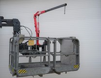 Manbak met kraan