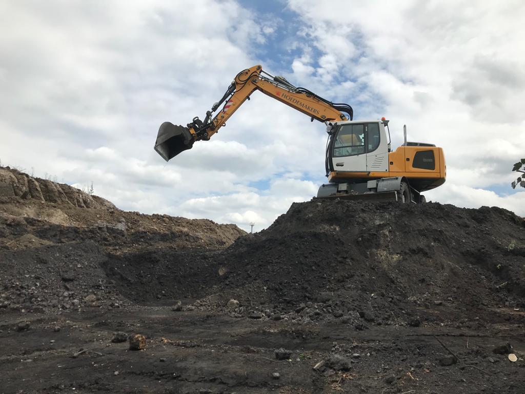 Mobiele graafmachine 18 ton